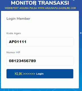login masuk webreport arjuna pulsa